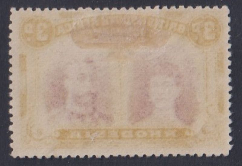 RHODESIA 1910 3d DOUBLE HEAD FINE MINT SG 136  #1035