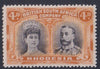 RHODESIA 1910 4d DOUBLE HEAD FINE MINT SG 139  #1039