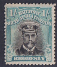 RHODESIA 1913 1/- ADMIRAL  FINE MINT SG 272a #1054
