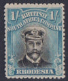 RHODESIA 1913 1/- ADMIRAL  FINE MINT SG 272a #1056