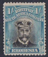 RHODESIA 1913 1/- ADMIRAL  FINE MINT SG 272a #1056