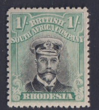 RHODESIA 1913 1/- ADMIRAL  FINE MINT SG 272b #1058