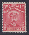 RHODESIA 1913 1d ADMIRAL  FINE MINT SG289 #1062