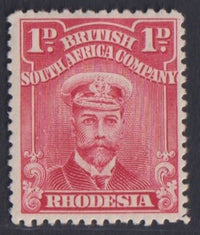 RHODESIA 1913 1d ADMIRAL  FINE MINT SG289 #1063