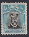 RHODESIA 1913 1/- ADMIRAL  FINE MINT SG317 #104