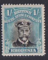 RHODESIA 1913 1/- ADMIRAL  FINE MINT SG317 #104