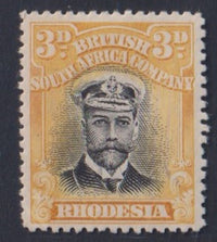 RHODESIA 1913 3d ADMIRAL  FINE MINT SG215 #1074
