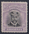 RHODESIA 1913 6d ADMIRAL  FINE MINT SG217 #1078