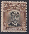 RHODESIA 1913 2/- ADMIRAL  FINE MINT SG218 #1085