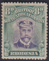 RHODESIA 1913 8d ADMIRAL P15 FINE MINT SG 246 #1100