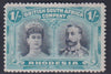 RHODESIA 1910 1/-  DOUBLE HEAD FINE MINT SG 152a   #1149