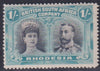 RHODESIA 1910 1/- DOUBLE HEAD SUPERB MINT SG 151  #1150
