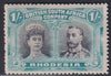RHODESIA 1910 1/- DOUBLE HEAD FINE MINT SG 151  #1158