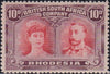 RHODESIA 1910 10d DOUBLE HEAD FINE MINT SG 150 #2134