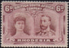 RHODESIA 1910 6d DOUBLE HEAD FINE  MINT SG 144 #2143