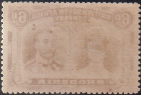 RHODESIA 1910 6d DOUBLE HEAD FINE  MINT SG 144 #2144