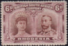 RHODESIA 1910 6d DOUBLE HEAD FINE  MINT SG 145 #2145
