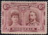 RHODESIA 1910 6d DOUBLE HEAD FINE UNMOUNTED  MINT SG 145 #2155