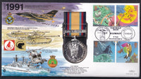 GB 2001 GULF WAR 1990-1 MEDAL COVER