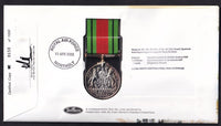 GB 2000 DEFENCE MEDAL 1945 COVER