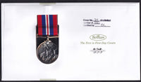 GB 2001 "FIREPOWER" MEDAL COVER #1