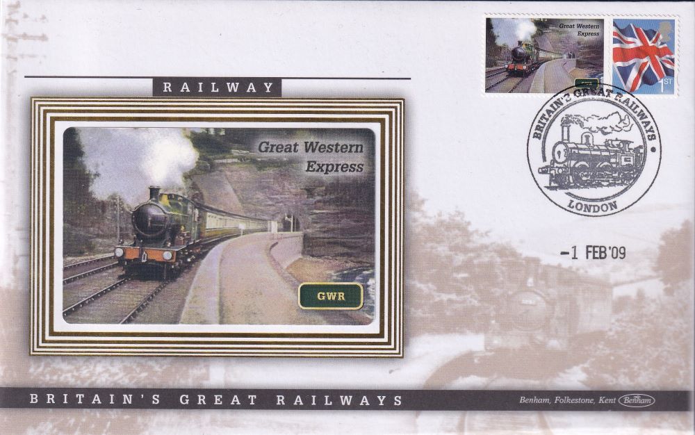 GB 2009 LOCOMOTIVE "SILK" COVER -GREAT WESTERN EXPRESS