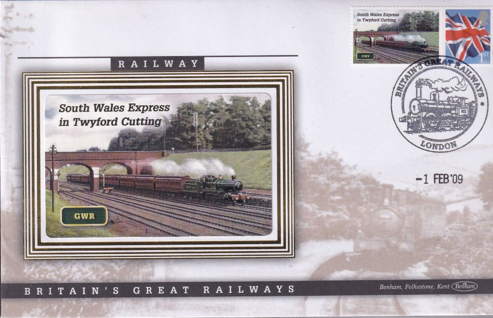 GB 2009 LOCOMOTIVE "SILK" COVER -SOUTH WALES EXPRESS