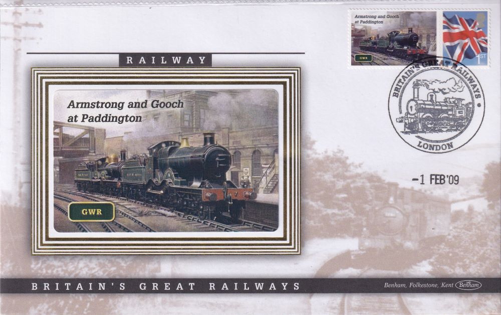 GB 2009 LOCOMOTIVE "SILK" COVER -ARMSTRONG & GOOCH AT PADDINGTON