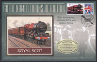 GB 2006 LOCOMOTIVE "SILK" COVER - GREAT NAMED TRAINS- ROYAL SCOT