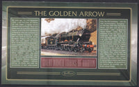 GB 2006 LOCOMOTIVE "SILK" COVER - GREAT NAMED TRAINS- THE GOLDEN ARROW
