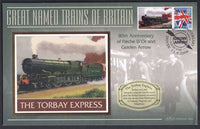 GB 2006 LOCOMOTIVE "SILK" COVER - GREAT NAMED TRAINS- THE TORBAY EXPRESS