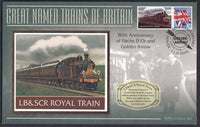 GB 2006 LOCOMOTIVE "SILK" COVER - GREAT NAMED TRAINS- LB & SCR ROYAL TRAIN