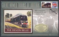 GB 2006 LOCOMOTIVE "SILK" COVER - GREAT NAMED TRAINS-  THE DEVON BELLE