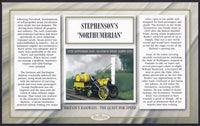 GB 2008 BRITAIN'S RAILWAYS "SILK" COVER - THE QUEST FOR SPEED - 1829 L & M STEPHENSON'S ROCKET