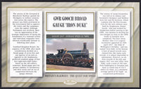 GB 2008 BRITAIN'S RAILWAYS "SILK" COVER - THE QUEST FOR SPEED - 1847 GWR 'IRON DUKE' BROAD GAUGE