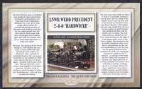 GB 2008 BRITAIN'S RAILWAYS "SILK" COVER - THE QUEST FOR SPEED - 1895 LNWR 2-4-0 'PRECEDENT'