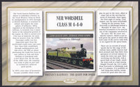 GB 2008 BRITAIN'S RAILWAYS "SILK" COVER - THE QUEST FOR SPEED - 1895 NER 'M' CLASS 4-4-0