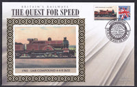 GB 2008 BRITAIN'S RAILWAYS "SILK" COVER - THE QUEST FOR SPEED - 1903 - LMR COMPOUND 4-4-0 2632