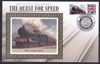 GB 2008 BRITAIN'S RAILWAYS "SILK" COVER - THE QUEST FOR SPEED - 1923 - GWR 'SAINT'