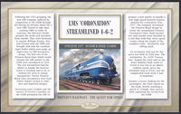 GB 2008 BRITAIN'S RAILWAYS "SILK" COVER - THE QUEST FOR SPEED - 1937 -LMS 'CORONATION'