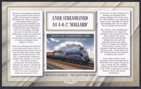 GB 2008 BRITAIN'S RAILWAYS "SILK" COVER - THE QUEST FOR SPEED - 1938 'MALLARD'