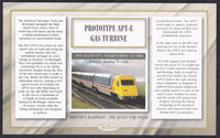 GB 2008 BRITAIN'S RAILWAYS "SILK" COVER - THE QUEST FOR SPEED - 1975 - ADVANCED PASSENGER TRAIN (APT)