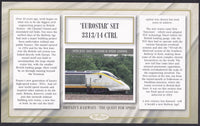 GB 2008 BRITAIN'S RAILWAYS "SILK" COVER - THE QUEST FOR SPEED - 2003 - 'EUROSTAR'
