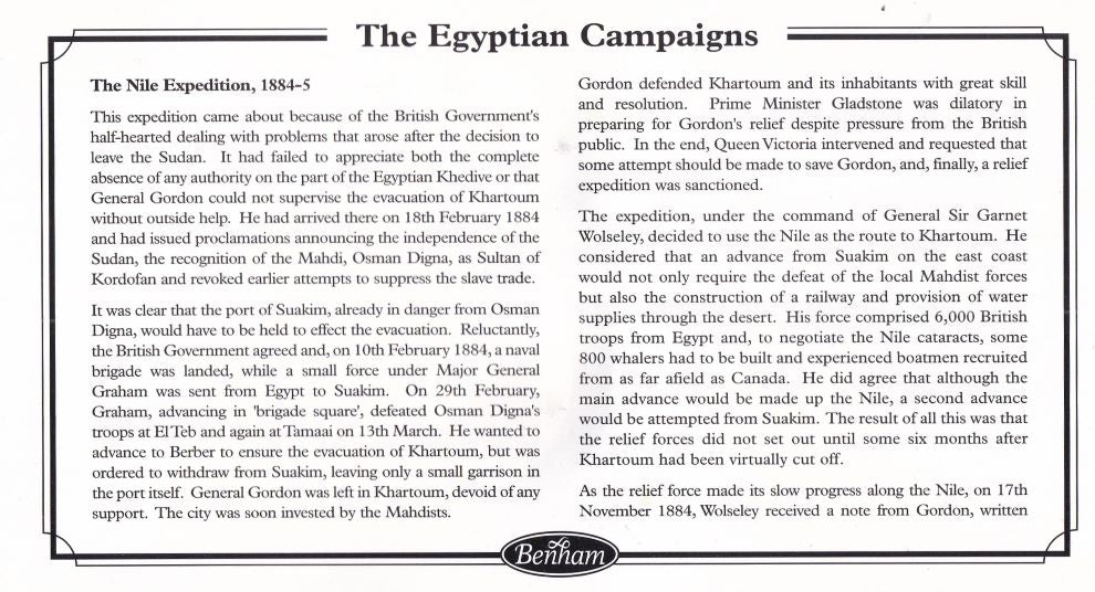 GB 2003 KHEDIVE'S EGYPTIAN STAR 1884-5  MEDAL COVER