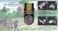 GB 2003 EAST & WEST AFRICA 1887-1900  MEDAL COVER