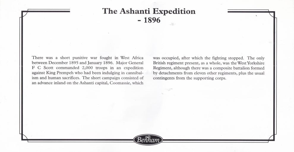 GB 2003 ASHANTI STAR "ASHANTI EXPEDITION 1895-6 MEDAL COVER