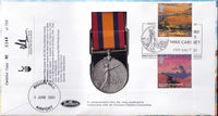 GB 2003 QUEEN'S MEDITERRANEAN BOER WAR MEDAL COVER