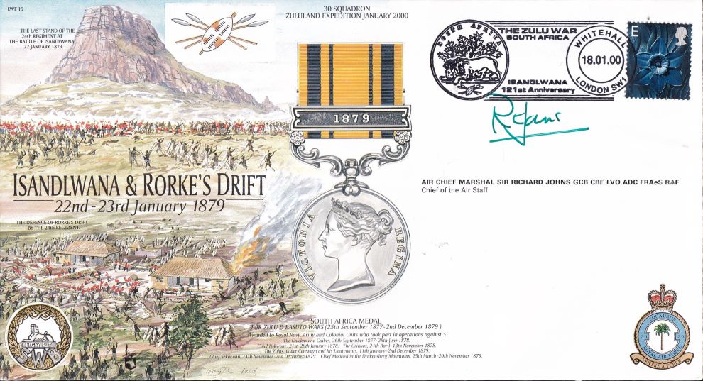GB 2000 SOUTH AFRICA"ISANDLWANA & RORKE'S DRIFT SIGNED COVER #2