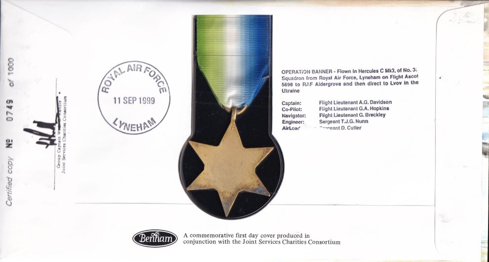GB 1999 ATLANTIC STAR MEDAL 1939 COVER
