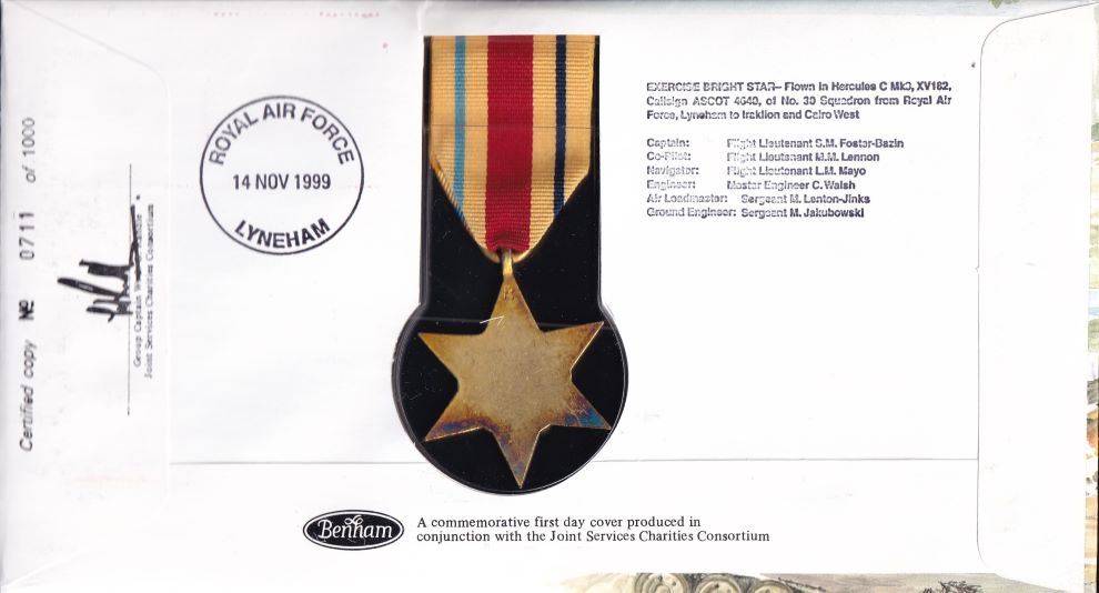 GB 2000 AFRICA STAR MEDAL 1941 COVER
